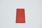 LEGO Basisplatte Grundplatte rot Red Basic Plate 6x14 3456