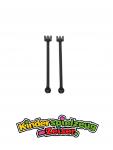 LEGO 2 x Schanierstange schwarz Black Hinge Bar 8L 3 Fingers Open End 4319