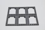 LEGO 6 x Rahmen neues dunkelgrau Dark Bluish Gray 6x8 Trap Door Frame 92107