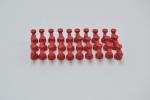 LEGO 30 x Wasserhahn rot Red Tap 1x1 without Hole in Nozzle End 4599b