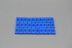 LEGO 30 x Fliesen mit Noppe blau Blau Plate Modified 1x2 without Groove 3794a 