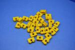 LEGO 30 x Lochstein Lochbalken gelb Yellow Technic Brick 1x2 with Hole 3700