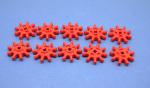 LEGO 10 x Technik Zahnrad 9 ZÃ¤hne rot Red Technic Gear Expert Builder 9 Tooth g9