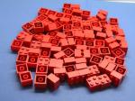 LEGO 100 x Basisstein Grundstein Baustein rot Red Basic Brick 2x2 3003