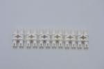 LEGO 6 x Doppelverbinder weiÃŸ White Technic Pin Double with Axle Hole 32138