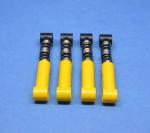 LEGO 4 x StoÃŸdÃ¤mpfer gelb Yellow Shock Absorber 6.5L Hard Spring 731c04