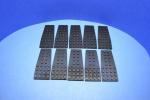 LEGO 10 x FlÃ¼gelplatte schwarz Black Wedge Plate 4x9 without Stud Notches 2413