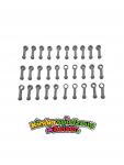 LEGO 30 x Pleuelstange althell grau Light Gray Technic Connecting Rod 2852