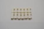 LEGO 12 x TÃ¼rangel Halterung weiÃŸ White Brick Mod. 1x1x3 2 Clips Hollow 60583b