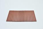LEGO 10 x Basisplatte Grundplatte rotbraun Reddish Brown Basic Plate 2x12 2445