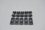 LEGO 20 x Platte 1 Loch Achse neues dunkelgrau Dark Bluish Gray Plate 2x2 2444