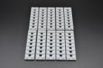 LEGO 10 x Platte neuhell grau Light Bluish Gray Technic Plate 2x8 7 Holes 3738