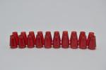 LEGO 20 x Kegel mit Rille transparent rot Trans-Red Cone 1x1 Top Groove 4589b