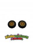LEGO 2 x Rad Reifen Felge Pearl Gold Wheel 30.4mm D.x20mm Tire 56x26 56145c02