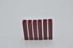 LEGO 6 x StÃ¼tze offen dunkelrot Dark Red Brick 1x1x5 Open or Hollow Stud 2453a