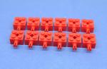 LEGO 12 x Technik Stein 2x2 Pin Kreuzloch rot red technic brick 6232 623221