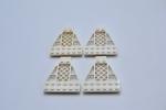 LEGO 4 x FlÃ¼gelplatte Gitter weiÃŸ White Wedge 8x6x2/3 Space 30036