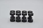 LEGO 8 x Rad Felge weiÃŸ Plate Modified 2x2 Wheels White Black Tires 122c02assy3