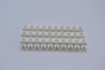 LEGO 30 x Stein O Clip weiÃŸ White Brick 1x1 with Open O Clip Hollow Stud 60475b