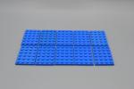 LEGO 10 x Basisplatte Grundplatte Bauplatte blau Blue Basic Plate 4x6 3032
