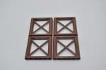 LEGO 4 x StÃ¼tze rotbraun Reddish Brown Support 1x6x5 Girder Rectangular 64448