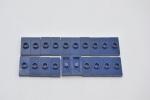 LEGO 20 x Fliese dunkelblau Dark Blue Plate 1x2 1 Stud without Groove 3794a 