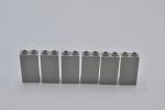 LEGO 6 x Paneele offen althell grau Light Gray Panel 1x2x3 Hollow Studs 2362b 