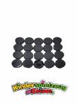 LEGO 20 x Fliese Platte rund schwarz Black Tile Round 2x2 4150