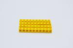 LEGO 20 x Lochstein 1x2 2 LÃ¶cher gelb Yellow Technic Brick 1x2 with Holes 32000