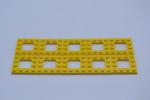 LEGO 10 x Platte m. Aussparung gelb Yellow Plate Mod. 4x4 with 2x2 Cutout 64799