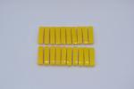 LEGO 20 x Bogenstein Dachstein gelb Yellow Slope Curved 4x1 61678 