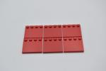 LEGO 6 x Fliese mit Randnoppe rot Red Tile Modified 4x4 with Studs on Edge 6179