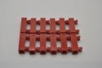 LEGO 12 x TÃ¼rangel Halterung rot Red Brick Modified 1x1x3 2 Clips Hollow 60583b