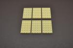 LEGO 6 x Basisplatte Bauplatte Grundplatte beige Tan Plate 4x6 3032 4114001