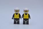 LEGO 2 x Figur Minifigur Feuerwehrfrau Fire Reflective Stripes cty0640