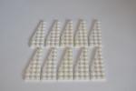 LEGO 10 x FlÃ¼gelplatte Keil links weiÃŸ White Wedge Plate 8x3 Left 50305