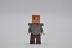 LEGO Figur Minifigur Minifigs Minecraft Alex Flat Silver Armor min045