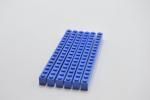 LEGO 6 x Basisstein Baustein Grundbaustein blau Blue Basic Brick 1x16 2465