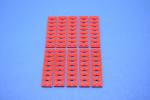 LEGO 10 x Technik Platte rot Red Technic Plate 2x8 with 7 Holes 3738 373821