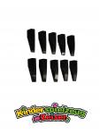 LEGO 10 x Keilstein FlÃ¼gel schrÃ¤g rechts schwarz Black Wedge 6x2 Right 41747