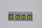 LEGO 4 x SchrÃ¤gstein neuhell grau Light Bluish Gray Slope 3x2 Alien 3298pb048 