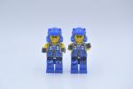 LEGO 2 x Figur Minifigur Power Miners Orange Scar 2 Gesichter pm011 8709 8958