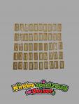 LEGO 50 x Gitterfiese Flat Dark Gold Tile Modified 1x2 Grille with Groove 2412b