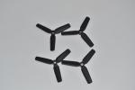 LEGO 4 x Rotor schwarz Black Propeller 3 Blade 9 Diameter Center Recessed 15790 