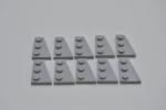 LEGO 10 x FlÃ¼gelplatte rechts neuhell grau Light Bluish Gray 3x2 Right 43722