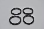 LEGO 4 x Gummikette 30 ZÃ¤hne schwarz Black Tread Small 30 Tread Links x486