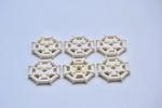 LEGO 6 x Ring weiÃŸ White Plate Modified 2x2 Bar Frame Octagonal 75937 6009016