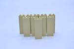 LEGO 10 x Wand SÃ¤ule beige Tan Brick 1x2x5 Blocked Open Studs Hollow Studs 2454