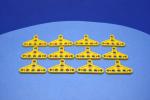 LEGO 12 x Liftarm Triangel flach gelb Yellow Technic Liftarm Triangle Thin 2905