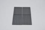 LEGO 4 x Basisplatte neues dunkelgrau Dark Bluish Gray Plate 6x8 3036 